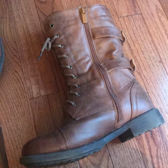 Combat Boots Brown - Picture 3 of 4